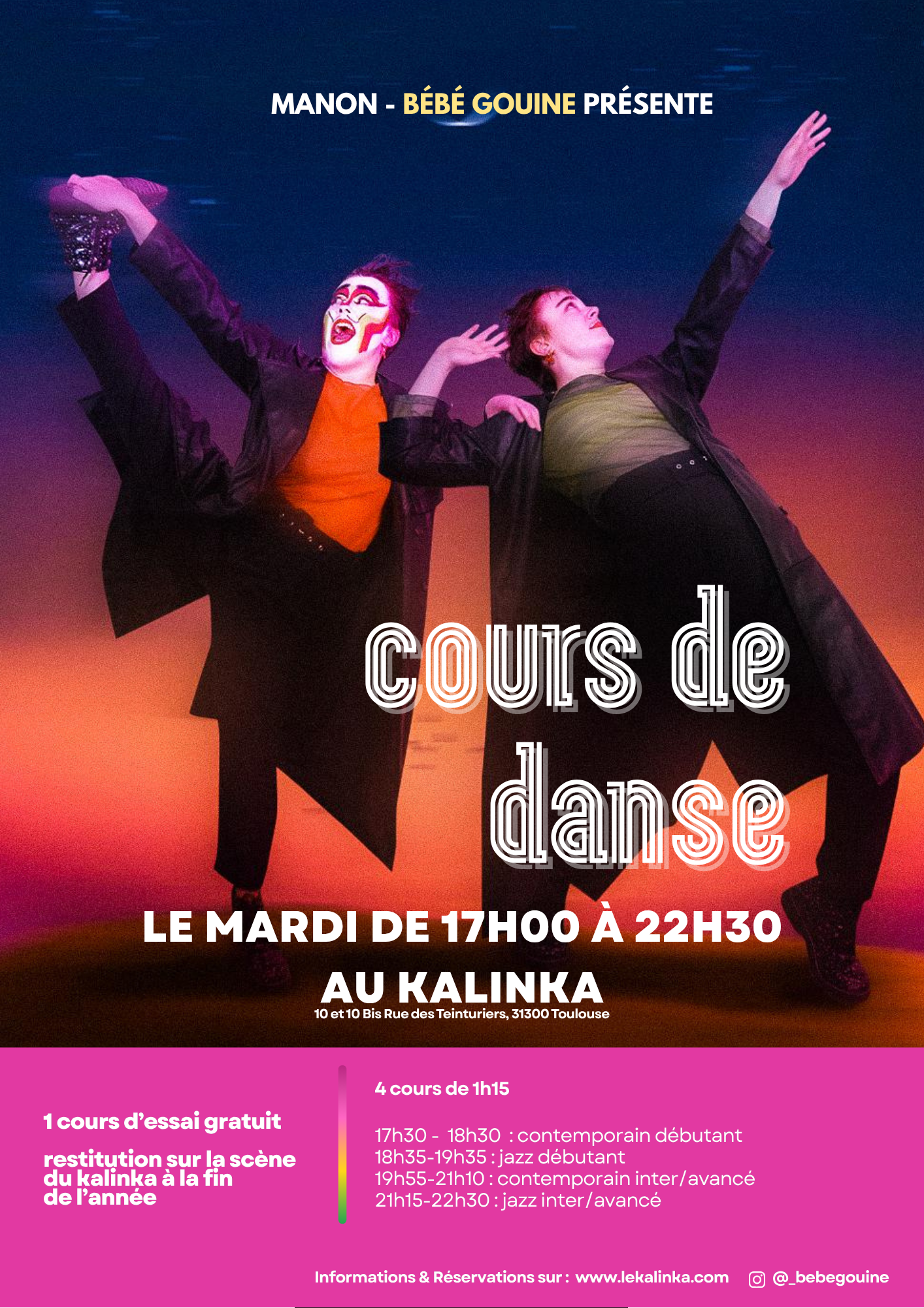 Affiche Bb Gouine Cours De Danse